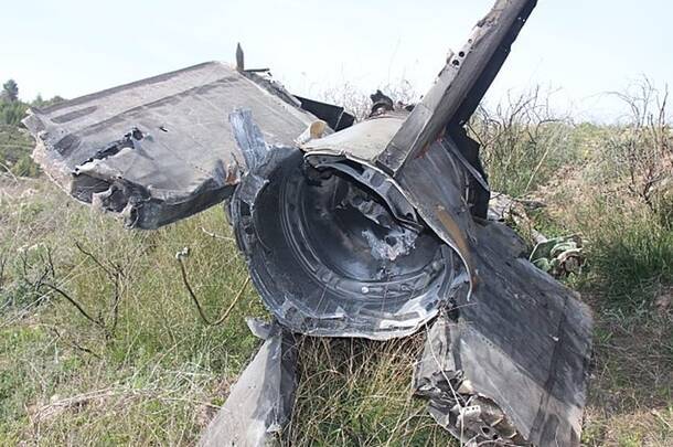 Обломки ракеты в надписями на русском нашли в северной Самарии
