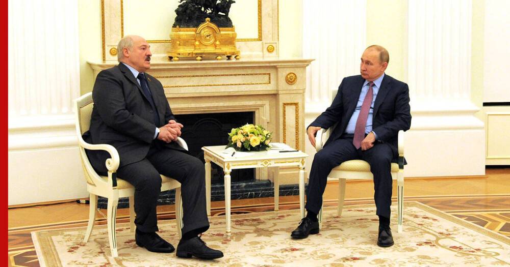Западные санкции, интеграция России и Белоруссии. О чем говорили Путин и Лукашенко