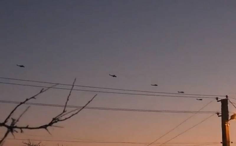 Американцы разглядели массовую переброску российских вертолетов в Крым
