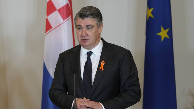 Президент Хорватии заявил, что Британия подталкивает Украину к конфликту с Россией