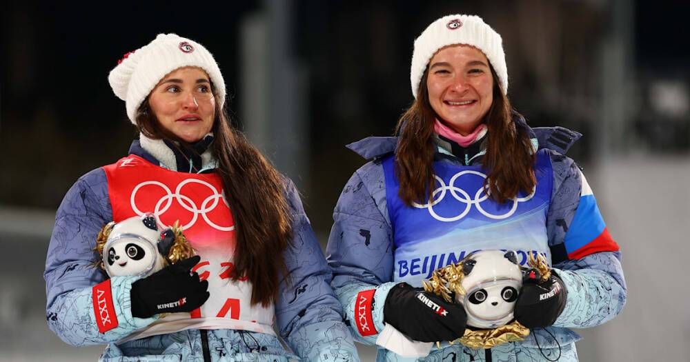 Пекин-2022 | Видео: Юлия Ступак и Наталья Непряева становятся третьими в командном спринте