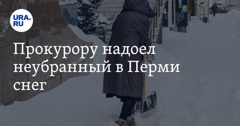 Прокурору надоел неубранный в Перми снег