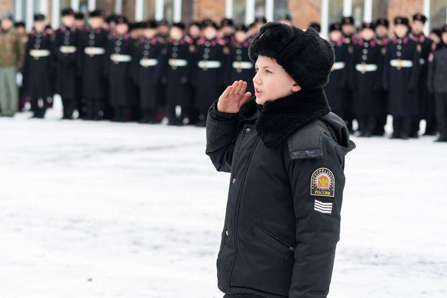 Новосибирские кадеты приняли участие в параде в честь Дня защитника Отечества