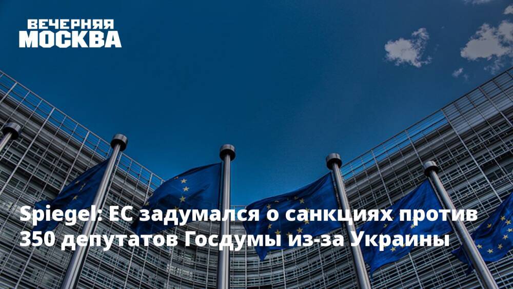 Spiegel: ЕС задумался о санкциях против 350 депутатов Госдумы из-за Украины
