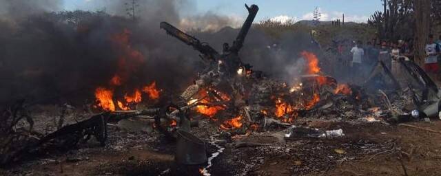 В Венесуэле разбился военный вертолёт, два человека погибли