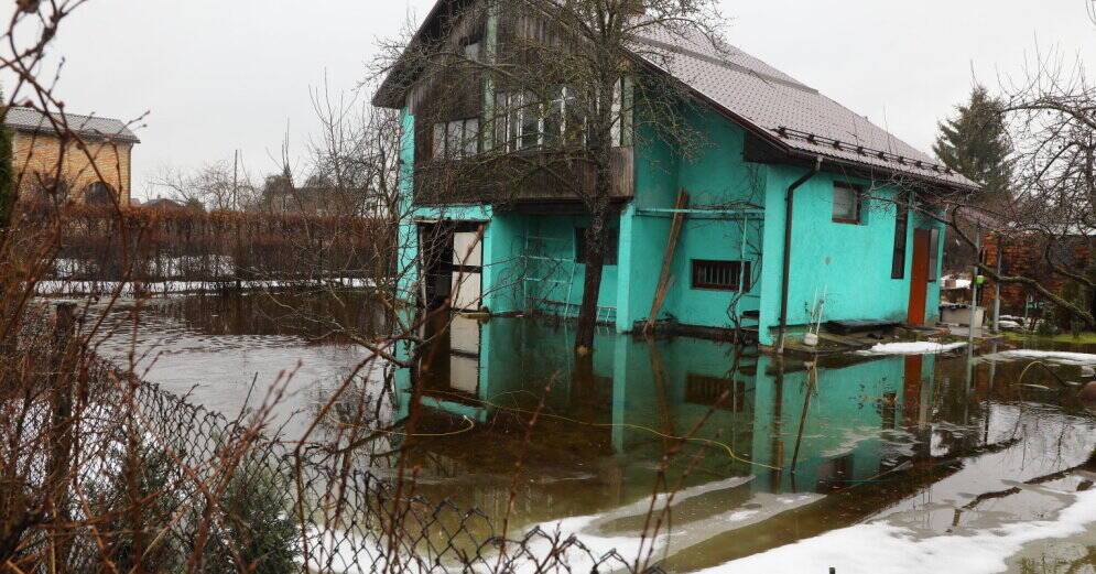 Уровень воды в большинстве латвийских рек падает