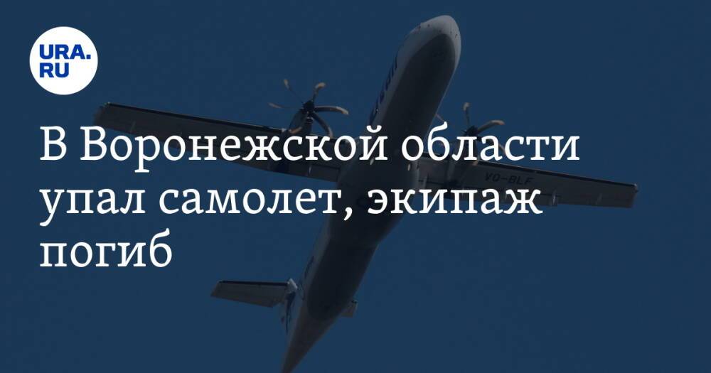 В Воронежской области упал самолет, экипаж погиб