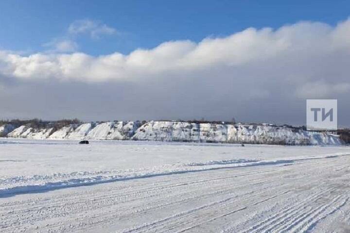 Восстановлена работа ледовой переправы через Каму в Елабужском районе РТ