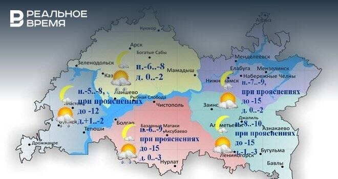 Сегодня в Татарстане ожидается снег, гололедица и до +2 градусов