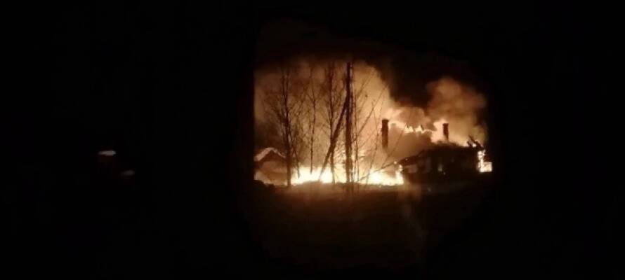 Одинокий мужчина сгорел в деревне Карелии (ФОТО)
