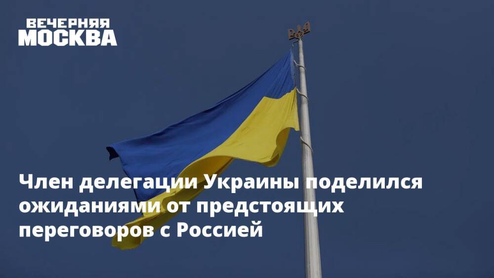 Член делегации Украины поделился ожиданиями от предстоящих переговоров с Россией