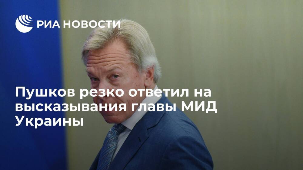 Сенатор Пушков заявил о "заблуждении" МИД Украины по вопросу особого статуса Донбасса