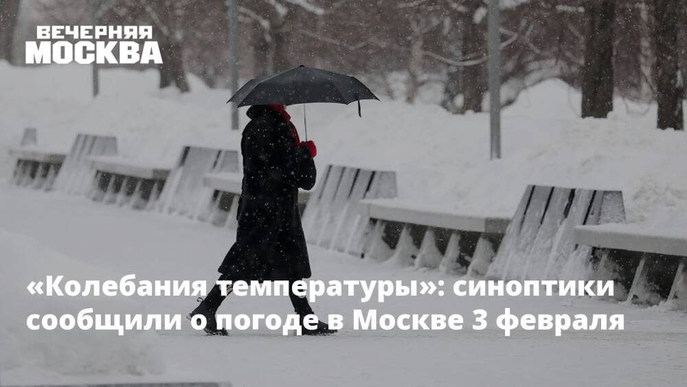 «Колебания температуры»: синоптики сообщили о погоде в Москве 3 февраля