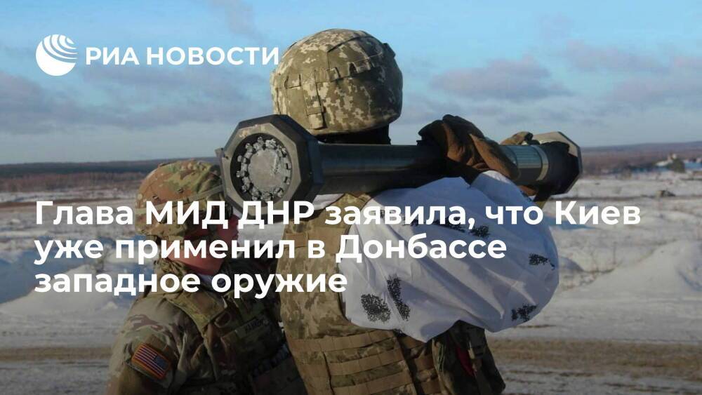 Глава МИД ДНР Никонорова: Киев применил в Донбассе западное оружие при обстреле в Еленовке
