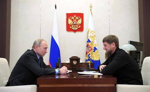 Песков рассказал, что Путин и Кадыров обсудили темы, связанные с работой правоохранителей