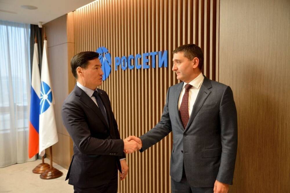 Генеральный директор «Россетей» Андрей Рюмин и глава Калмыкии Бату Хасиков обсудили развитие электросетевого комплекса