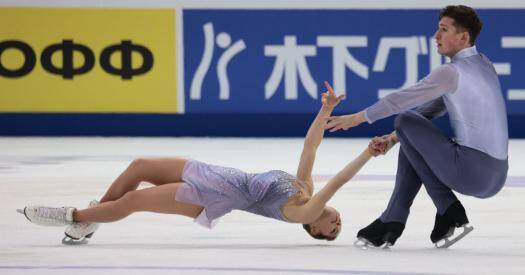 Мишина и Галлямов заняли второе место в короткой программе на Олимпиаде в Пекине
