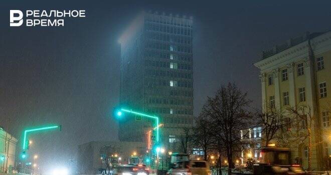 В Казани ночью ожидается сильный снег с ухудшением видимости до 500 метров