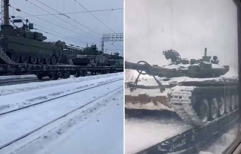 К восточным границам Украины начали подводить современные танки Т-90 и Т-80БВМ