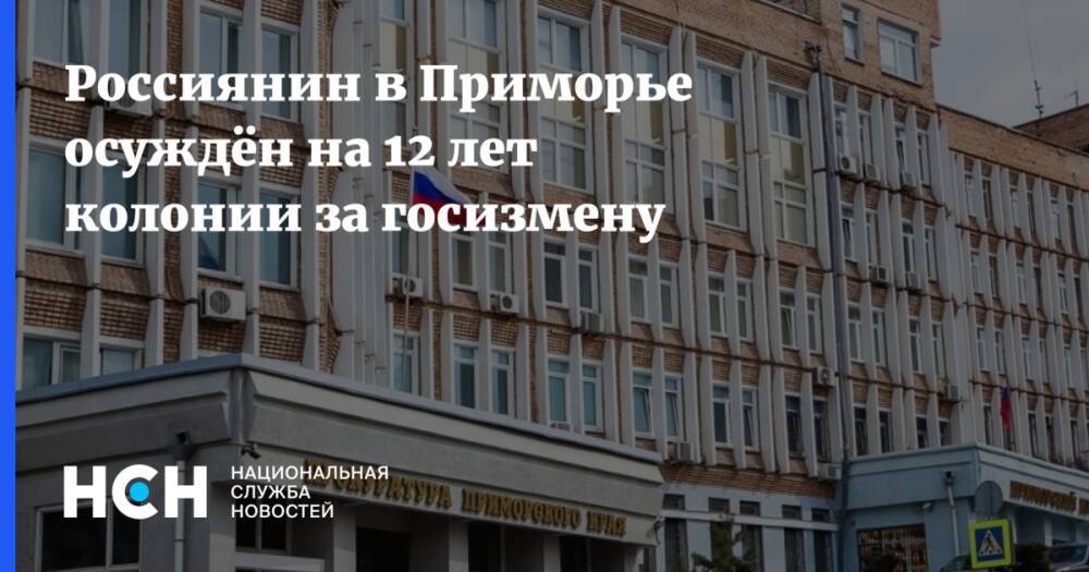 Россиянин в Приморье осуждён на 12 лет колонии за госизмену