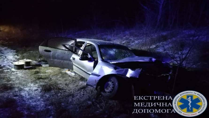 На Черкасчине в следствии аварии пострадали двое мужчин