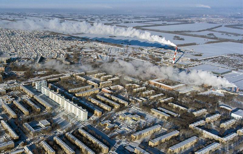 Режим "черного неба" введен в ряде городов Сибири