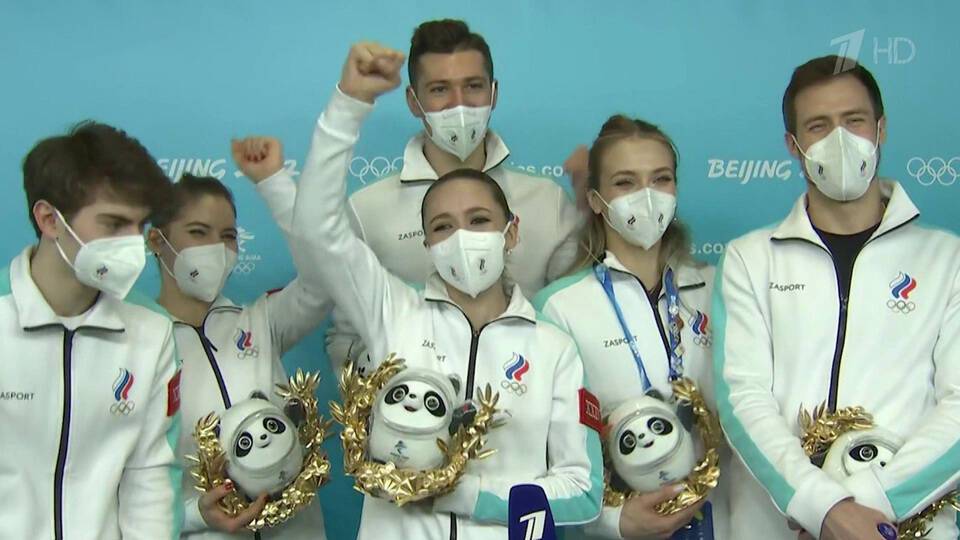 Российские фигуристы завоевали золотую медаль в командном турнире на Олимпийских играх