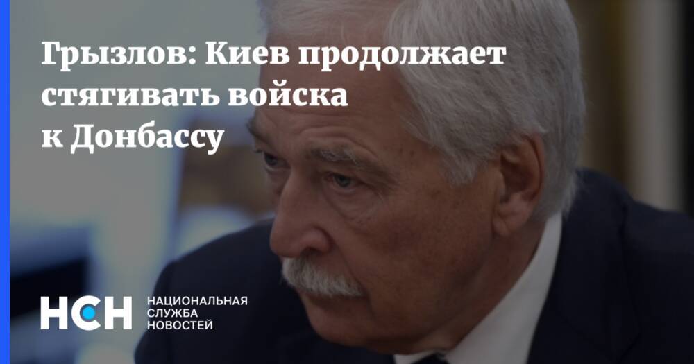 Грызлов: Киев продолжает стягивать войска к Донбассу