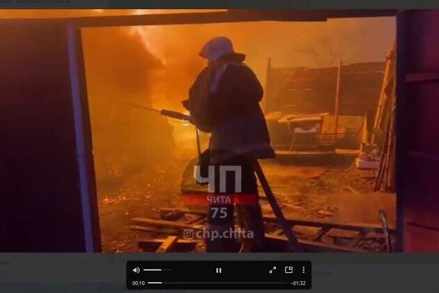Пожар уничтожил 15 дач в кооперативе под Читой
