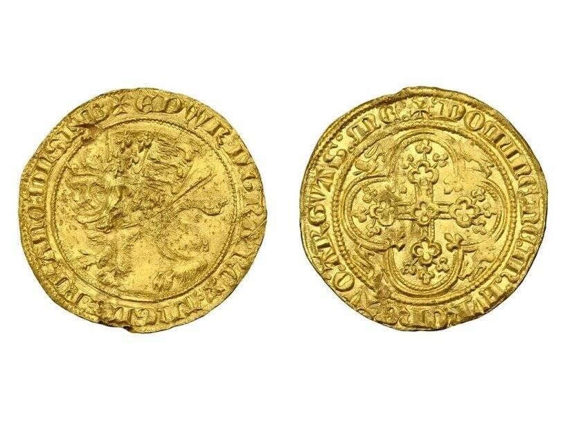 На аукционе продана редкая английская монета XIV века