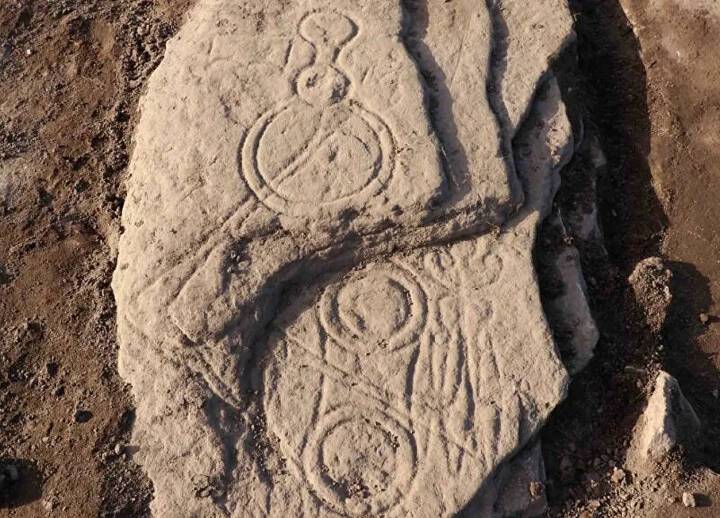 Рядом с местом древней битвы нашли редкий пиктский камень с символами