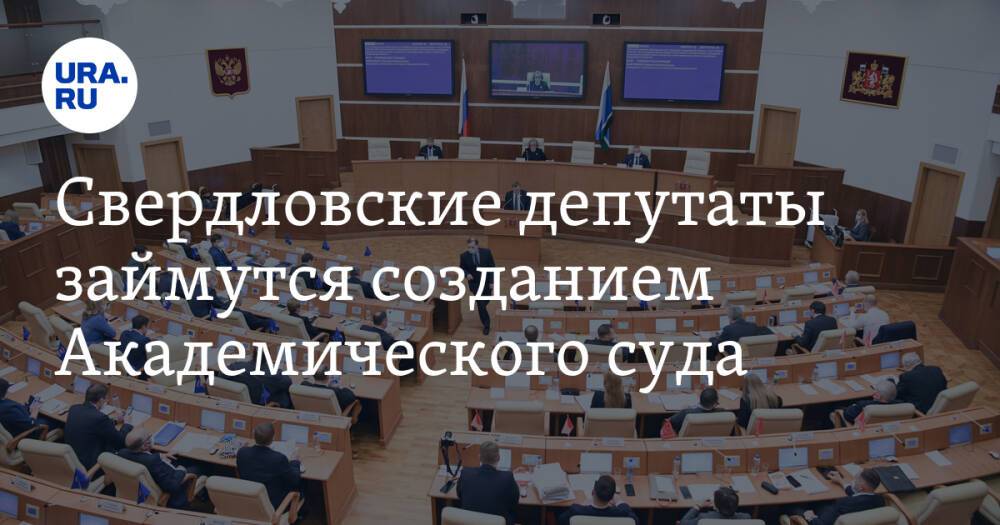 Свердловские депутаты займутся созданием Академического суда
