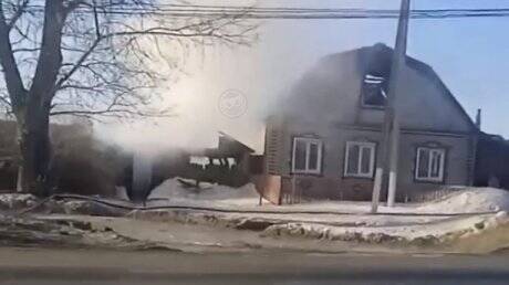 При сильном пожаре пострадал 73-летний житель Чемодановки