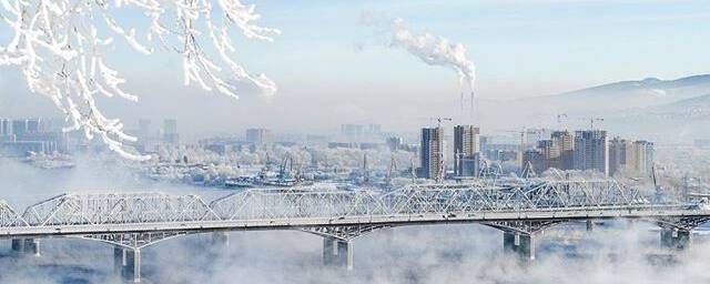 Эта неделя в Красноярске начинается с 28-градусных морозов