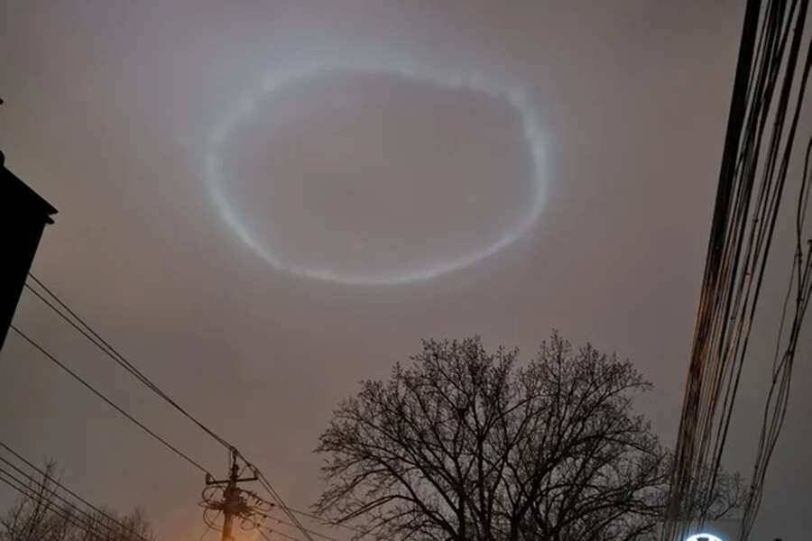 Светящееся кольцо в небе над КНР озадачило пользователей Сети