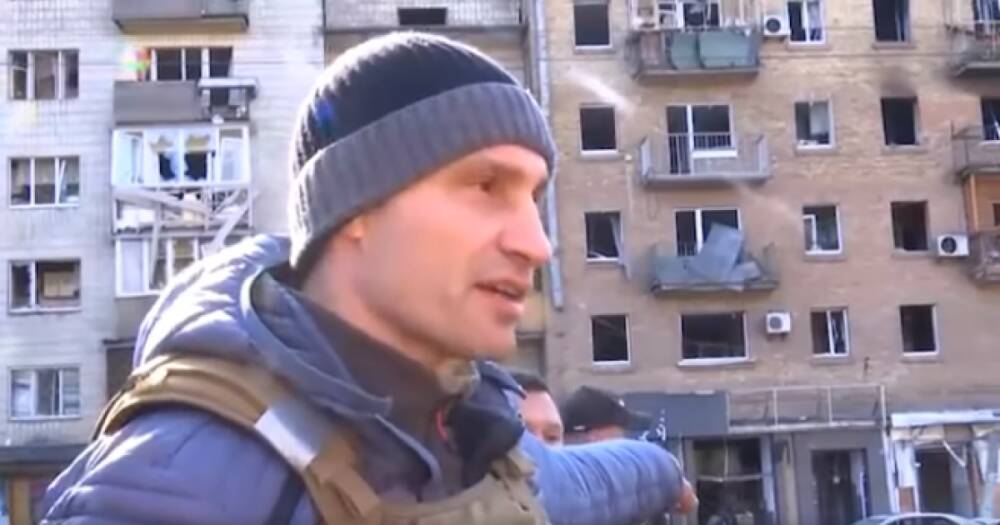 "Один человек погиб, шесть раненых", — Кличко показал последствия утреннего обстрела Киева