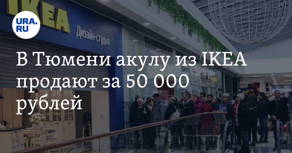 В Тюмени акулу из IKEA продают за 50 000 рублей