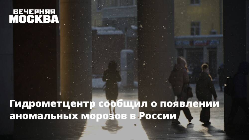 Гидрометцентр сообщил о появлении аномальных морозов в России