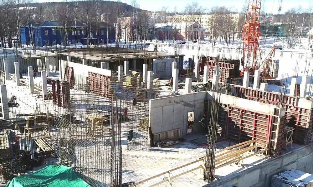 Строительство школы в Медвежьегорске: итоги 8 месяцев работы