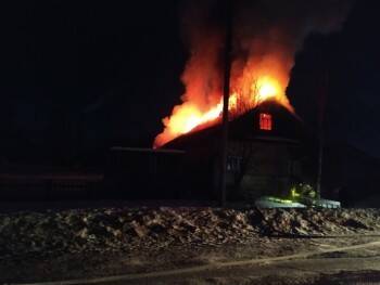 В Никольске пожилой мужчина сгорел вместе с домом