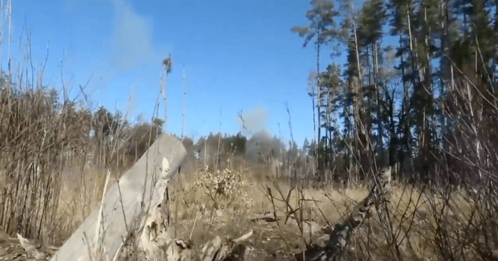 Украинский спецназ уничтожил броневик "Тигр" и БТР с российским десантом (видео)