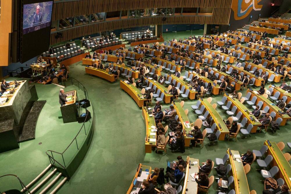 Генассамблея ООН утвердила резолюцию с осуждением агрессии РФ в Украине. Израль поддержал
