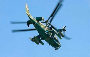 Вертолет оккупантов обстрелял свои же позиции на Харьковщине