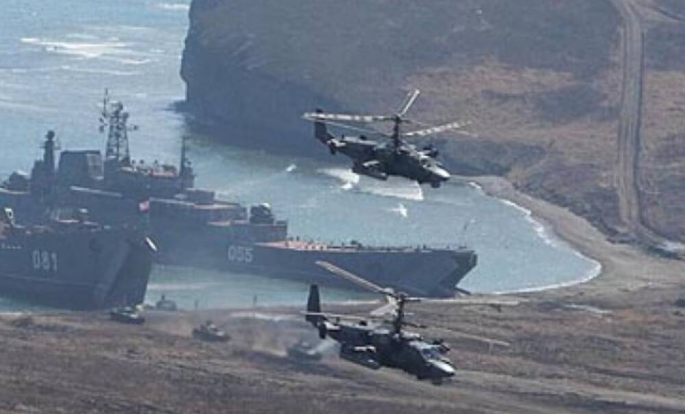 россия проводит военные учения на Курильских островах