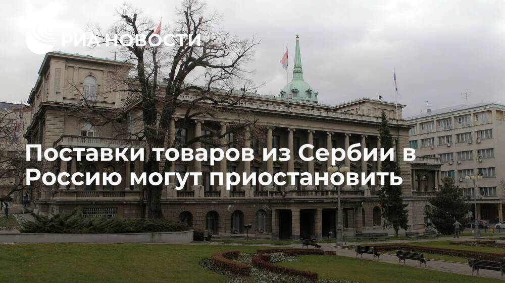 Поставки товаров из Сербии в Россию могут приостановить из-за санкций Евросоюза