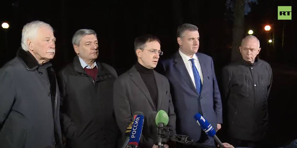Мединский: Переговоры с делегацией Украины планируется начать в 15 часов