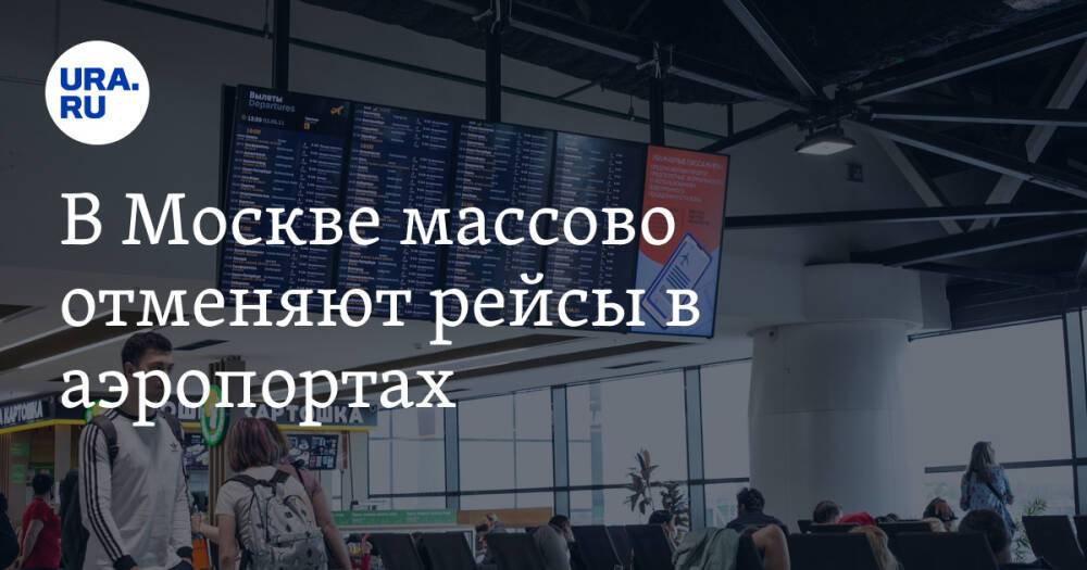 В Москве массово отменяют рейсы в аэропортах
