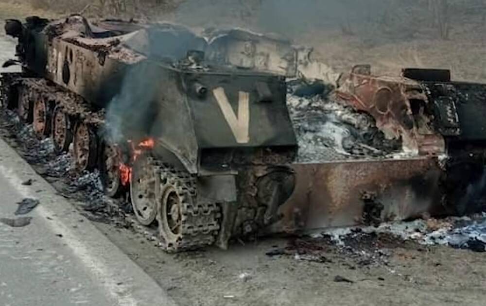 Дружеский огонь помог ЗСУ: под Киевом оккупанты вступили в неравный бой сами с собой