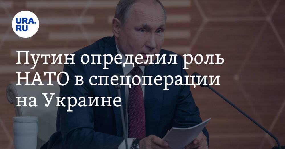 Путин определил роль НАТО в спецоперации на Украине