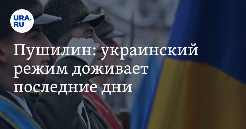 Пушилин: украинский режим доживает последние дни